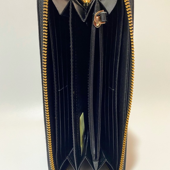 KATE SPADE BLACK LEATHER SATCHEL &NEDA WALLET SET - Picture 9 of 9